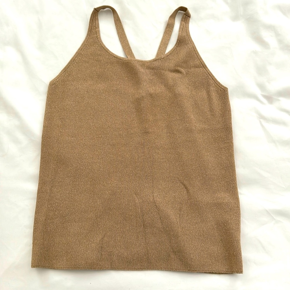 Beige glitter top by Banana Republic
